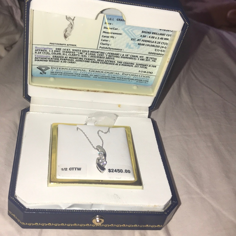 .5 Carat Diamond Necklace.